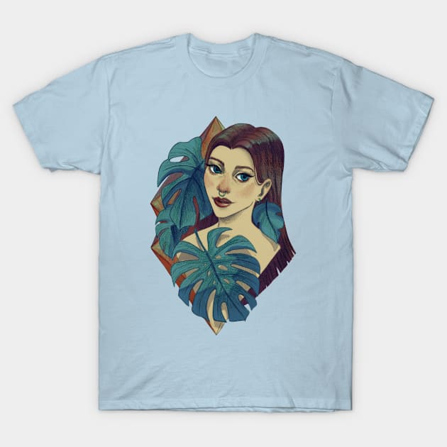 Monstera T-Shirt by SaturnaNova